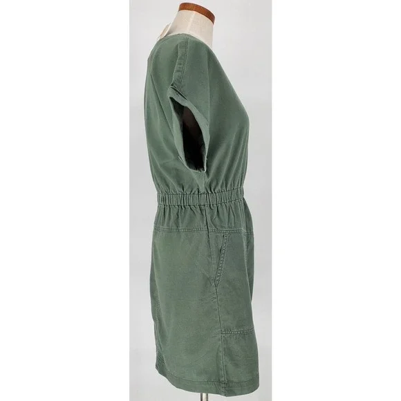 Universal Thread Womens Small Green Full Zip Utility Dress New With Tags‎ - Picture 2 of 6